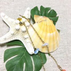 画像3: プチシェル＆コーラル ロングピアス