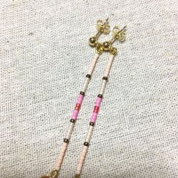 画像4: ビーズ＆タッセル ボヘミアンピアス ピンク