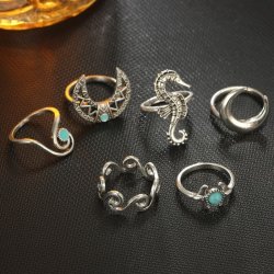 画像7: ボヘミアンリング 6ピースセット